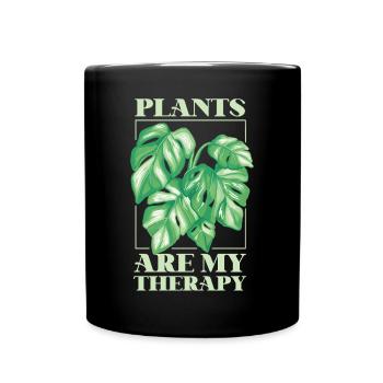 Plant Lover Gardening Monstera - Tasse einfarbig - Schwarz - Vorne