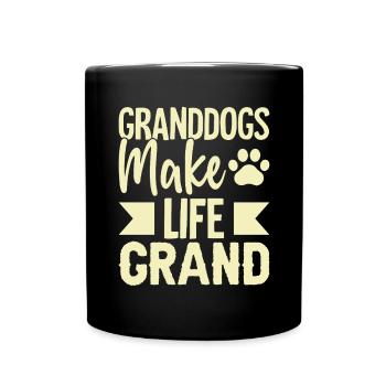 Cadeaux de grand-mère pour chien - Mug uni - noir - Devant