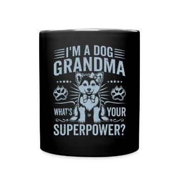 Cadeaux de grand-mère pour chien - Mug uni - noir - Devant