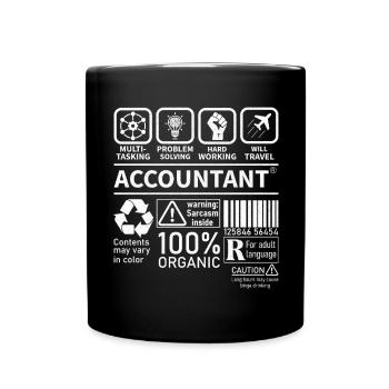 Multi Tasking Problem Solving Hard Working Travel - Full Colour Mug - black - Front