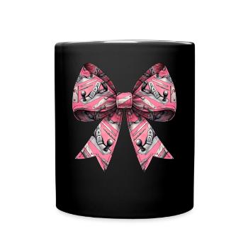 Coquette Bow Woodworking Woodworker - Full Colour Mug - black - Front