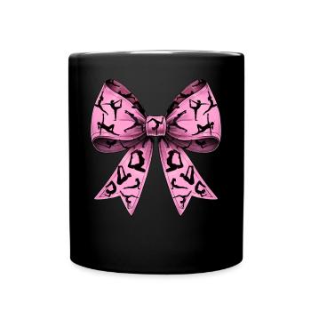 Coquette Bow Pilates Fitness Workout Motif Rose - Mug uni - noir - Devant
