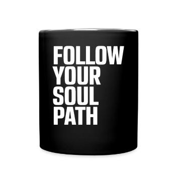 Suivez le chemin de votre âme Inspirant - Mug uni - noir - Devant