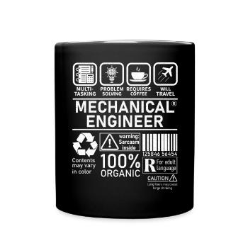 Ingénieur mécanique multitâche résolution de problèmes - Mug uni - noir - Devant
