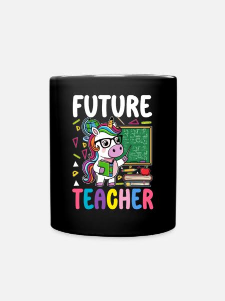 Future Teacher - Tasse einfarbig - Schwarz