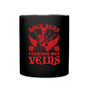 Rock And Roll - Tasse einfarbig - Schwarz - Vorne