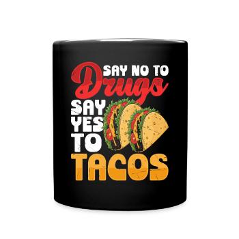 Tacos - Mug uni - noir - Devant