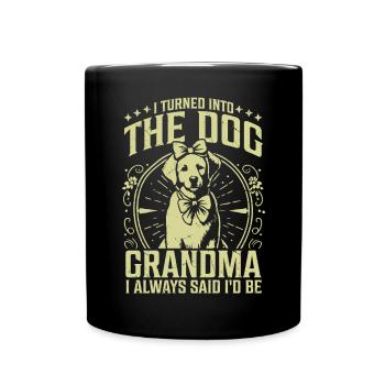 Cadeaux de grand-mère pour chien - Mug uni - noir - Devant