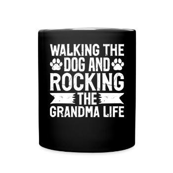 Cadeaux de grand-mère pour chien - Mug uni - noir - Devant