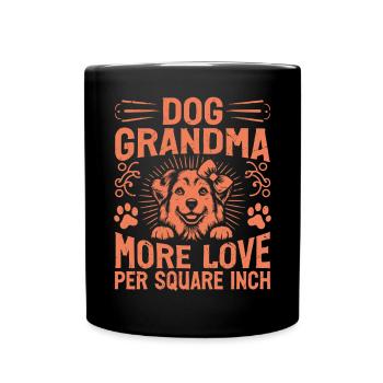 Dog Grandma Gifts - Full Colour Mug - black - Front