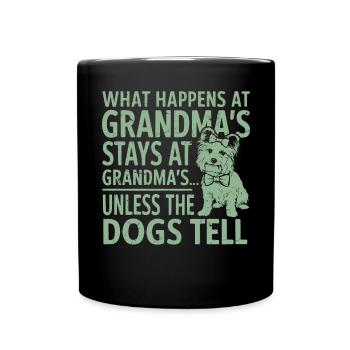Cadeaux de grand-mère pour chien - Mug uni - noir - Devant