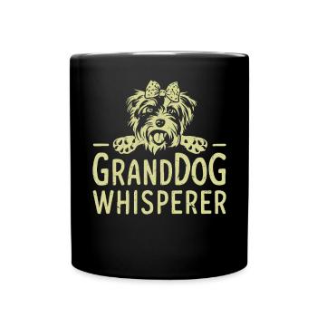 Dog Grandma Gifts - Full Colour Mug - black - Front