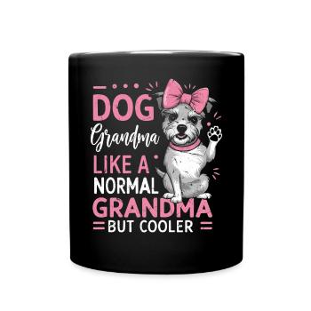 Cadeaux de grand-mère pour chien - Mug uni - noir - Devant