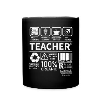 La résolution de problèmes multitâches de l’enseignant nécessite - Mug uni - noir - Devant