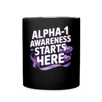 Trouble de la conscience du déficit en alpha-1 antitrypsine - Mug uni - noir - Devant