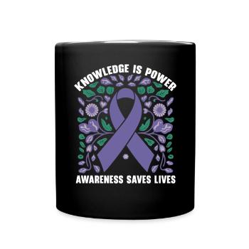 Alpha-1 Antitrypsin Deficiency Awareness Disorder - Full Colour Mug - black - Front