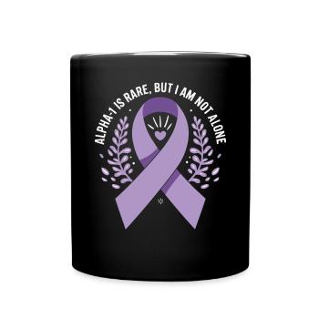 Alpha-1 Antitrypsin Deficiency Awareness Disorder - Full Colour Mug - black - Front