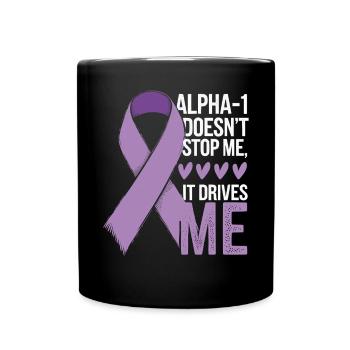 Trouble de la conscience du déficit en alpha-1 antitrypsine - Mug uni - noir - Devant