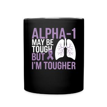Alpha-1 Antitrypsin Deficiency Awareness Disorder - Full Colour Mug - black - Front