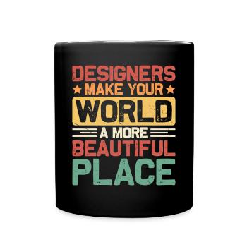 Designer - Full Colour Mug - black - Front