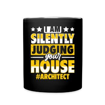 Architekt - Tasse einfarbig - Schwarz - Vorne