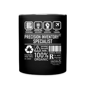 Precision Inventory Specialist multi tasking - Full Colour Mug - black - Front