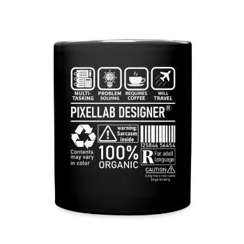 Résolution de problèmes multitâches Pixellab Designer - Mug uni - noir - Devant
