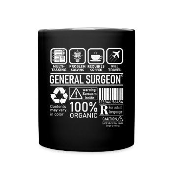 Chirurgien généraliste multitâche résolution de problèmes - Mug uni - noir - Devant