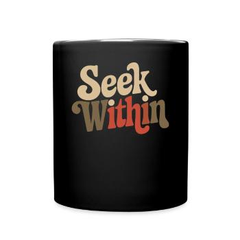 Inspirez-vous : Cherchez à l’intérieur - Mug uni - noir - Devant