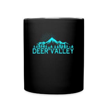 Deer Valley Utah Ski Resort Rocky Mountains Skiing - Full Colour Mug - black - Front