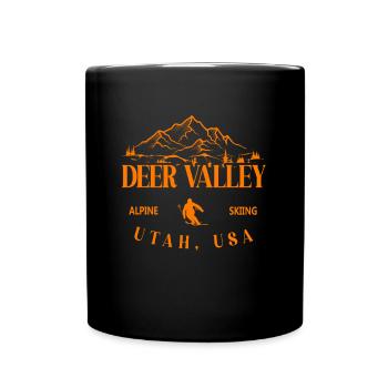 Deer Valley Utah Ski Resort Rocky Mountains Skiing - Full Colour Mug - black - Front