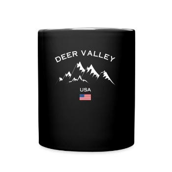 Deer Valley Utah Ski Resort Rocky Mountains Skiing - Full Colour Mug - black - Front