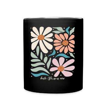 Beste Mama Ever Muttertag Geburtstag Geschenk - Tasse einfarbig - Schwarz - Vorne