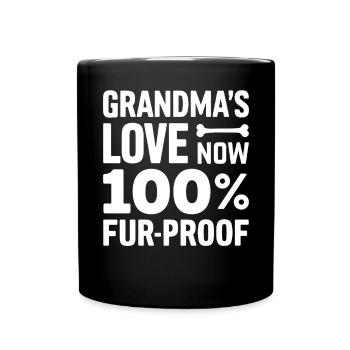 Dog Grandma Gifts - Full Colour Mug - black - Front