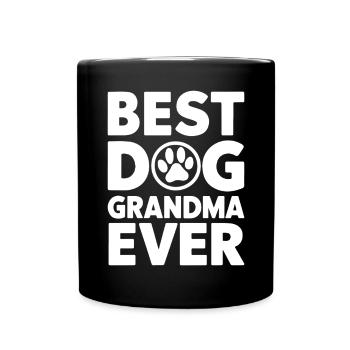 Cadeaux de grand-mère pour chien - Mug uni - noir - Devant