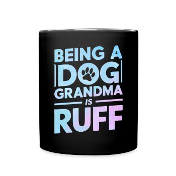 Dog Grandma Gifts - Full Colour Mug - black - Front