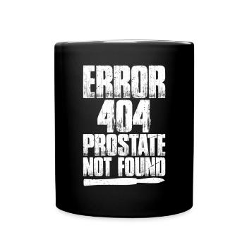Error 404 Prostate Not Founderror 404 Prostate - Full Colour Mug - black - Front