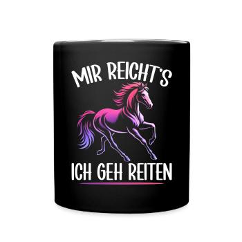 Équitation Sports équestres Cavaliers Amoureux des chevaux - Mug uni - noir - Devant