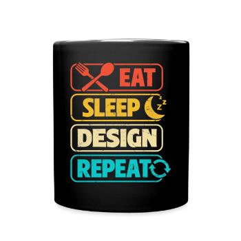 Architekt - Tasse einfarbig - Schwarz - Vorne