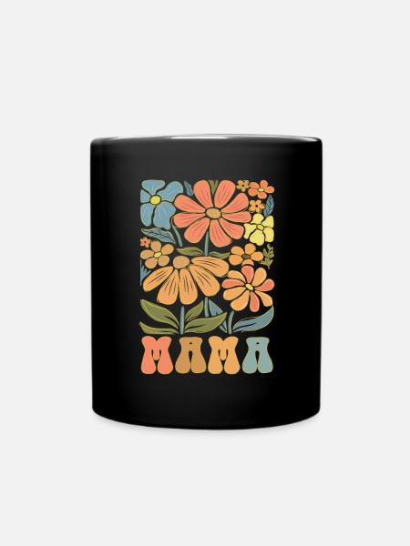 Mama - Tasse einfarbig - Schwarz