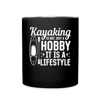 Le kayak n’est pas seulement un passe-temps, c’est un mode de vie - - Mug uni - noir - Devant