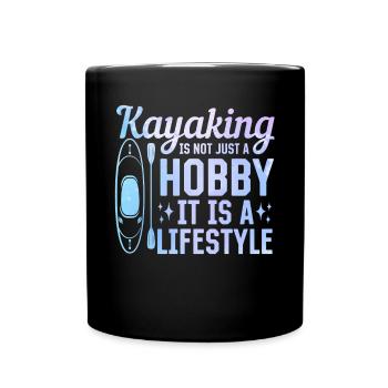 Le kayak n’est pas seulement un passe-temps, c’est un mode de vie - - Mug uni - noir - Devant