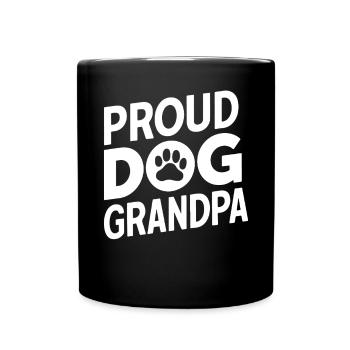 Cadeaux de grand-père chien - Mug uni - noir - Devant