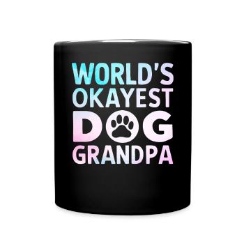 Dog Grandpa Gifts - Full Colour Mug - black - Front