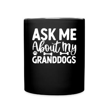 Dog Grandpa Gifts - Full Colour Mug - black - Front