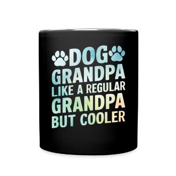 Cadeaux de grand-père chien - Mug uni - noir - Devant