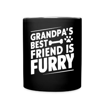 Cadeaux de grand-père chien - Mug uni - noir - Devant