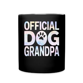 Cadeaux de grand-père chien - Mug uni - noir - Devant