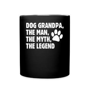 Cadeaux de grand-père chien - Mug uni - noir - Devant
