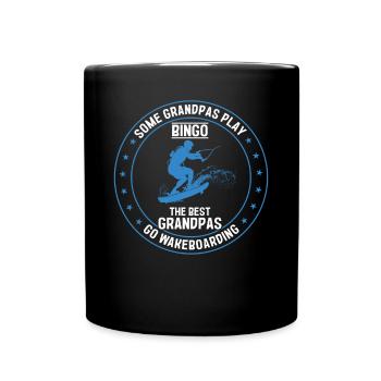 Some grandpas play bingo the best grandpas go - Full Colour Mug - black - Front